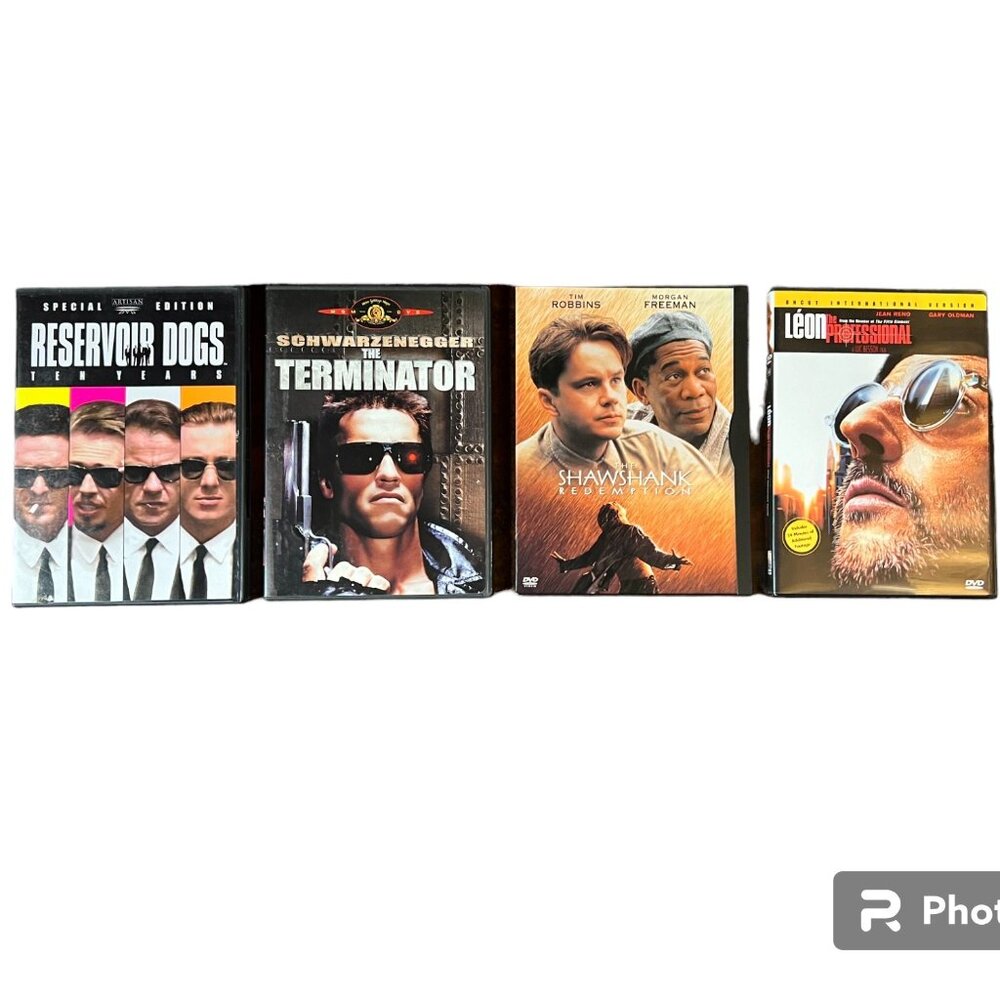 4-DVD Bundle: Reservoir Dogs/Terminator/Shawshank Redemption/Leon Professional